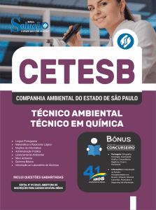 Apostila CETESB-SP 2026 - Técnico Ambiental - Formação: Técnico em Química - Imagem 3