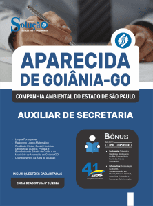 Apostila Prefeitura de Aparecida de Goiânia-GO 2026 - Auxiliar de Secretaria - Imagem 3