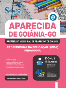 Apostila Prefeitura de Aparecida de Goiânia-GO 2026 - Profissional da Educação I (PE-I) - Pedagogia - Imagem 3