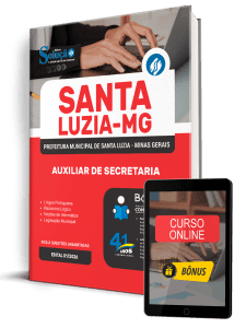 Apostila Prefeitura de Santa Luzia-MG 2026 - Auxiliar de Secretaria - Imagem 1