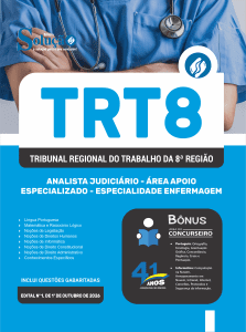 Apostila TRT8 2026 - Analista Judiciário - Área Apoio Especializado - Especialidade Enfermagem - Imagem 3