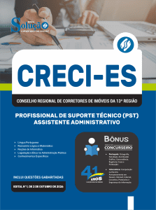 Apostila CRECI-ES 2026 - Profissional de Suporte Técnico (PST) - Assistente Administrativo - Imagem 3