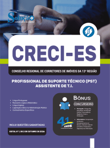 Apostila CRECI-ES 2026 - Profissional de Suporte Técnico (PST) - Assistente de T.I. - Imagem 3