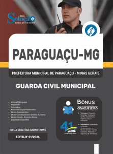 Apostila Prefeitura de Paraguaçu-MG 2026 - Guarda Civil Municipal - Imagem 3