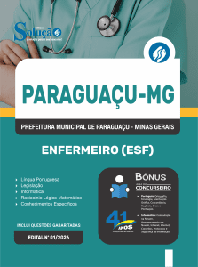 Apostila Prefeitura de Paraguaçu-MG 2026 - Enfermeiro (ESF) - Imagem 3
