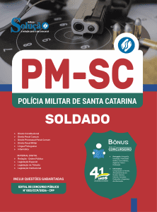 Apostila PM-SC 2026 - Soldado do Quadro de Praças Policial Militar (QPPM) - Imagem 3