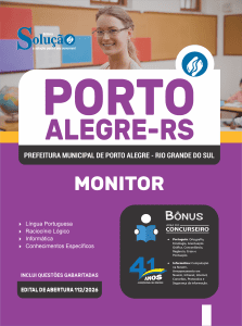 Apostila Prefeitura de Porto Alegre-RS 2026 - Monitor - Imagem 3