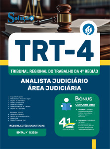 Apostila TRT4 2026 - Analista Judiciário - Área Judiciária - Imagem 3