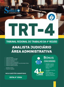 Apostila TRT4 2026 - Analista Judiciário - Área Administrativa - Imagem 3