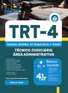 Apostila TRT4 2026 - Técnico Judiciário - Área Administrativa - Imagem 3