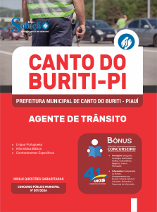 Apostila Prefeitura de Canto do Buriti-PI 2026 - Agente de Trânsito - Imagem 3