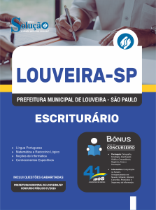 Apostila Prefeitura de Louveira-SP 2026 - Escriturário - Imagem 3