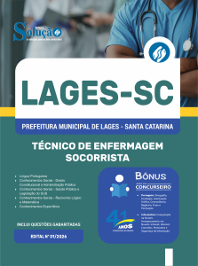Apostila Prefeitura de Lages-SC 2026 - Técnico de Enfermagem Socorrista - Imagem 3