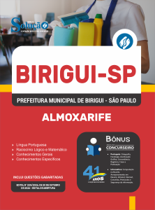 Apostila Prefeitura de Birigui-SP 2026 - Almoxarife - Imagem 3