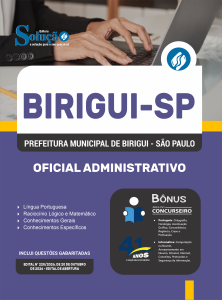 Apostila Prefeitura de Birigui-SP 2026 - Oficial Administrativo - Imagem 3