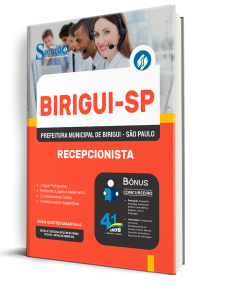 Apostila Prefeitura de Birigui-SP 2026 - Recepcionista - Imagem 2