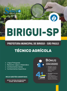 Apostila Prefeitura de Birigui-SP 2026 - Técnico Agrícola - Imagem 3