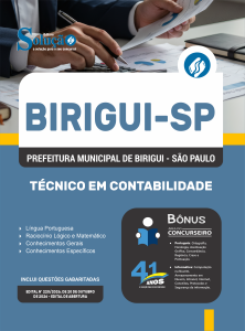 Apostila Prefeitura de Birigui-SP 2026 - Técnico em Contabilidade - Imagem 3