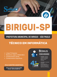 Apostila Prefeitura de Birigui-SP 2026 - Técnico em Informática - Imagem 3