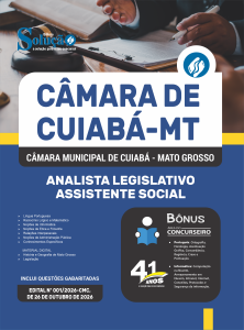 Apostila Câmara de Cuiabá-MT 2026 - Analista Legislativo - Assistente Social - Imagem 3