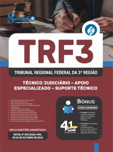 Apostila TRF3 2026 - Técnico Judiciário - Apoio Especializado - Especialidade: Suporte Técnico - Imagem 3